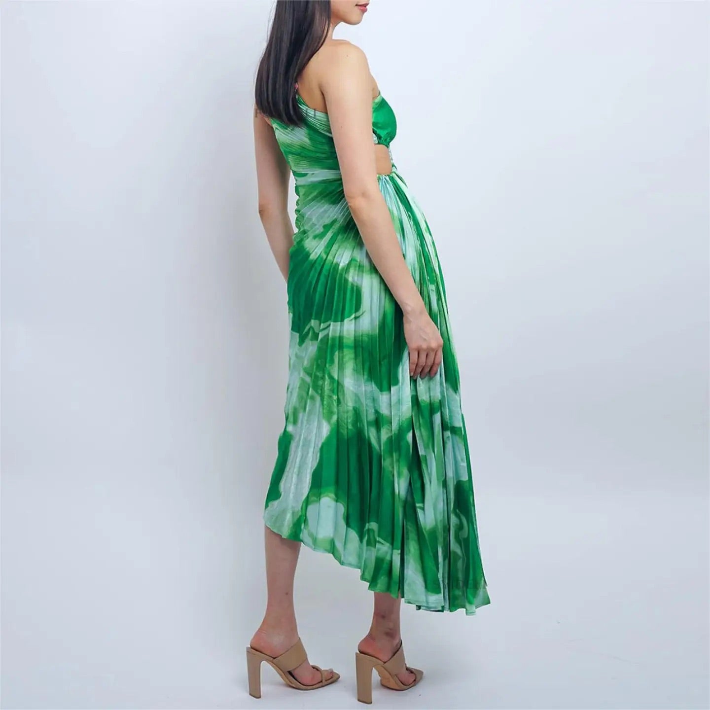 Sexy Slip Beach Long Printed Dress “Small”