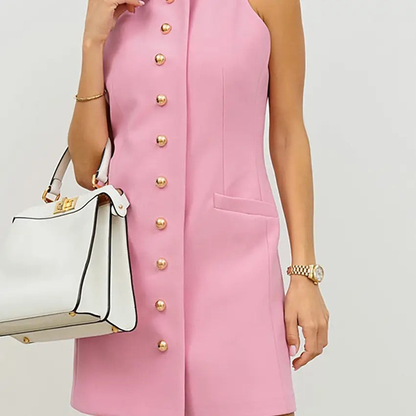 Solid pink Dress Small