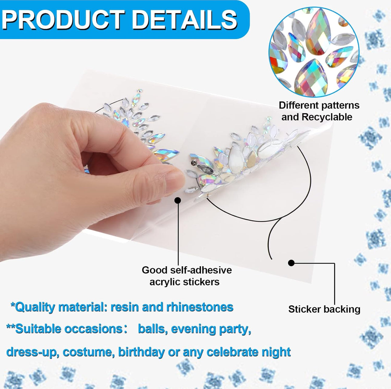 Rhinestone Body Jewelry Stick