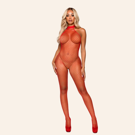 8509 net racer neck backless