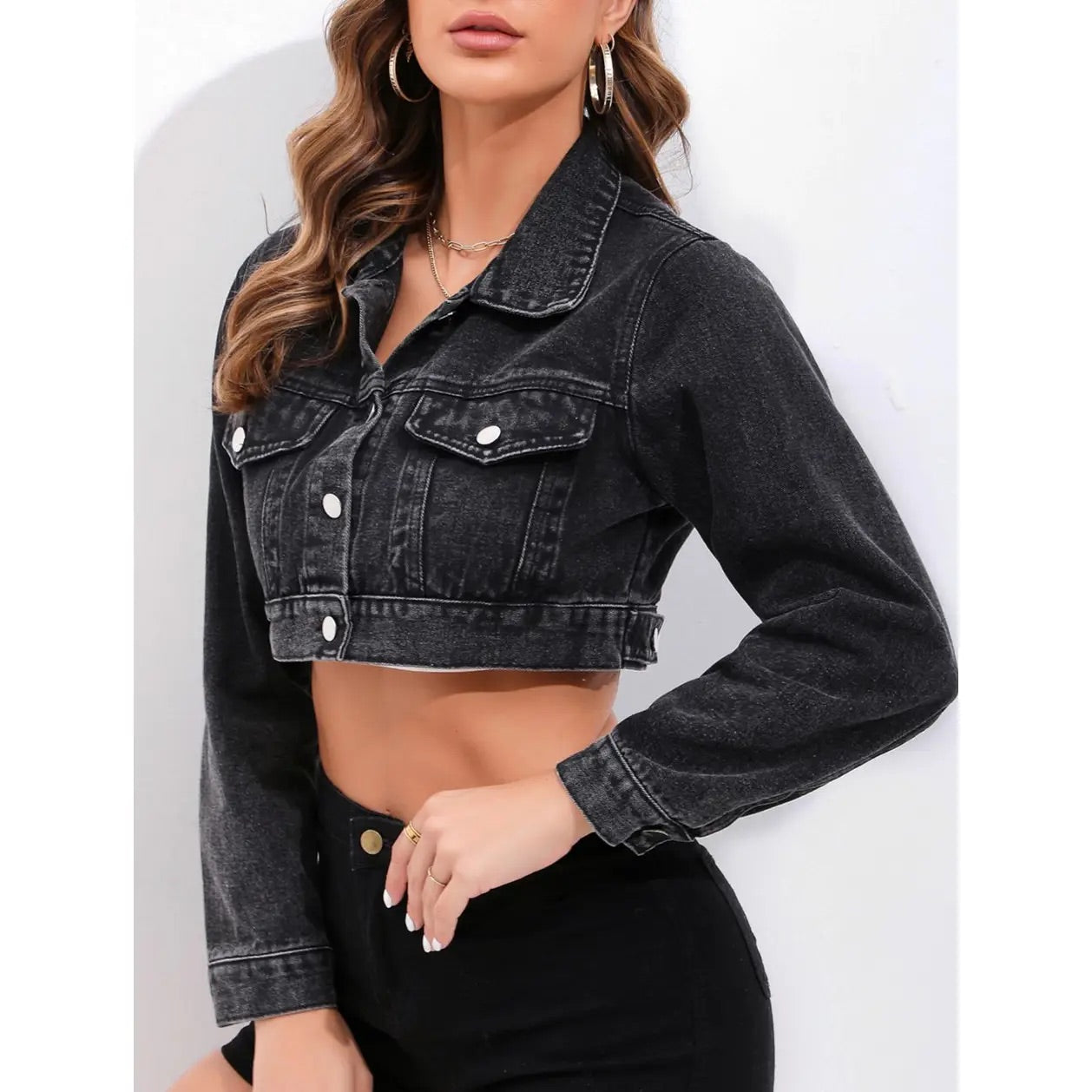 Cropped Denim Jacket