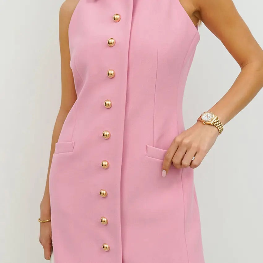 Solid pink Dress Small