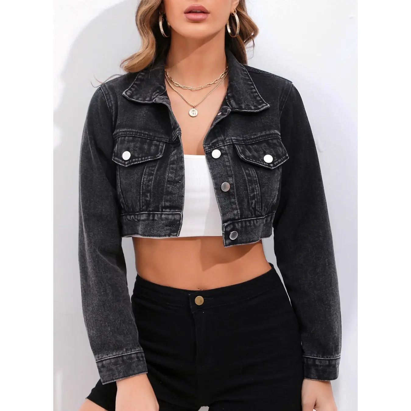 Cropped Denim Jacket