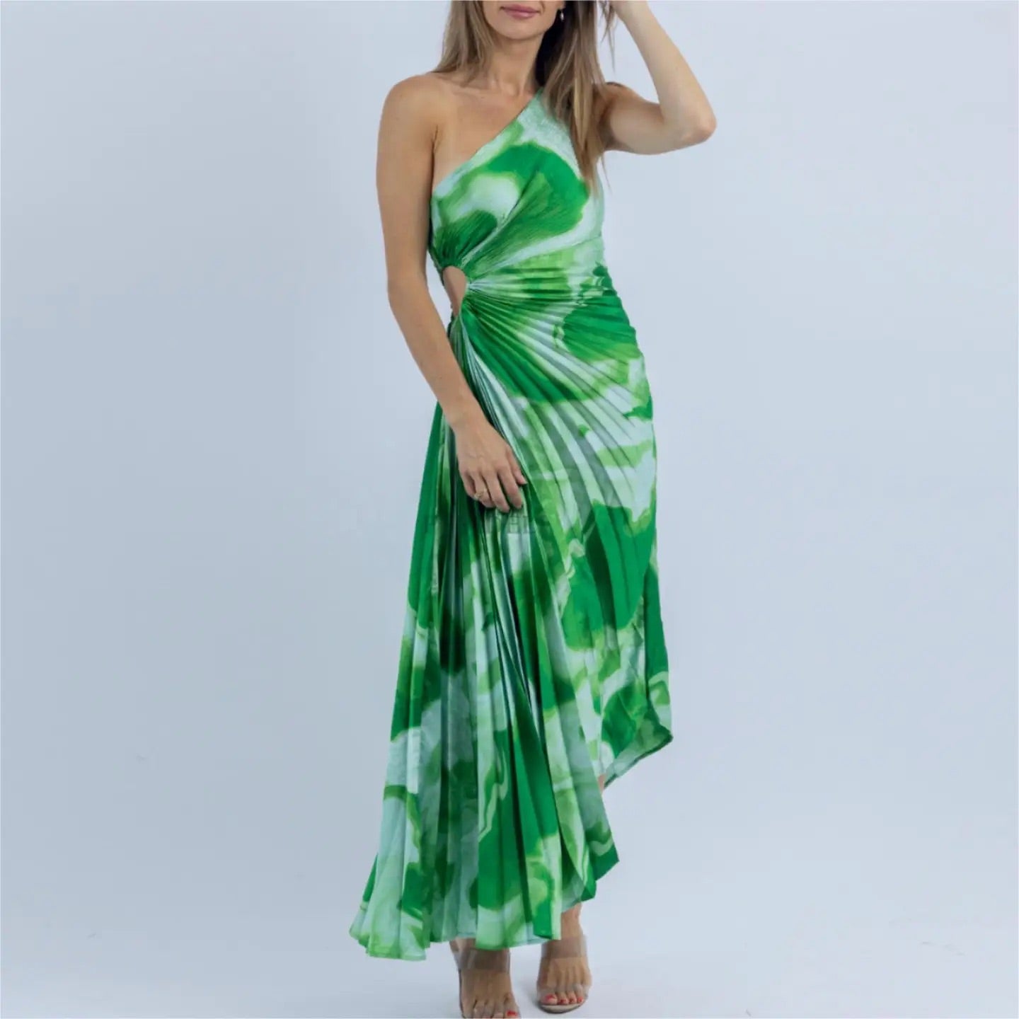 Sexy Slip Beach Long Printed Dress “Small”