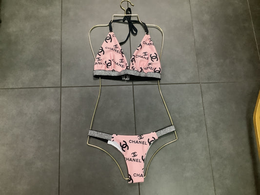Alexandra black and pink CC bikini
