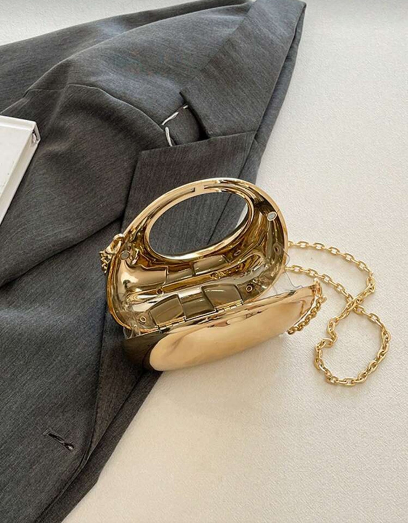 Mini hand Gold Bag