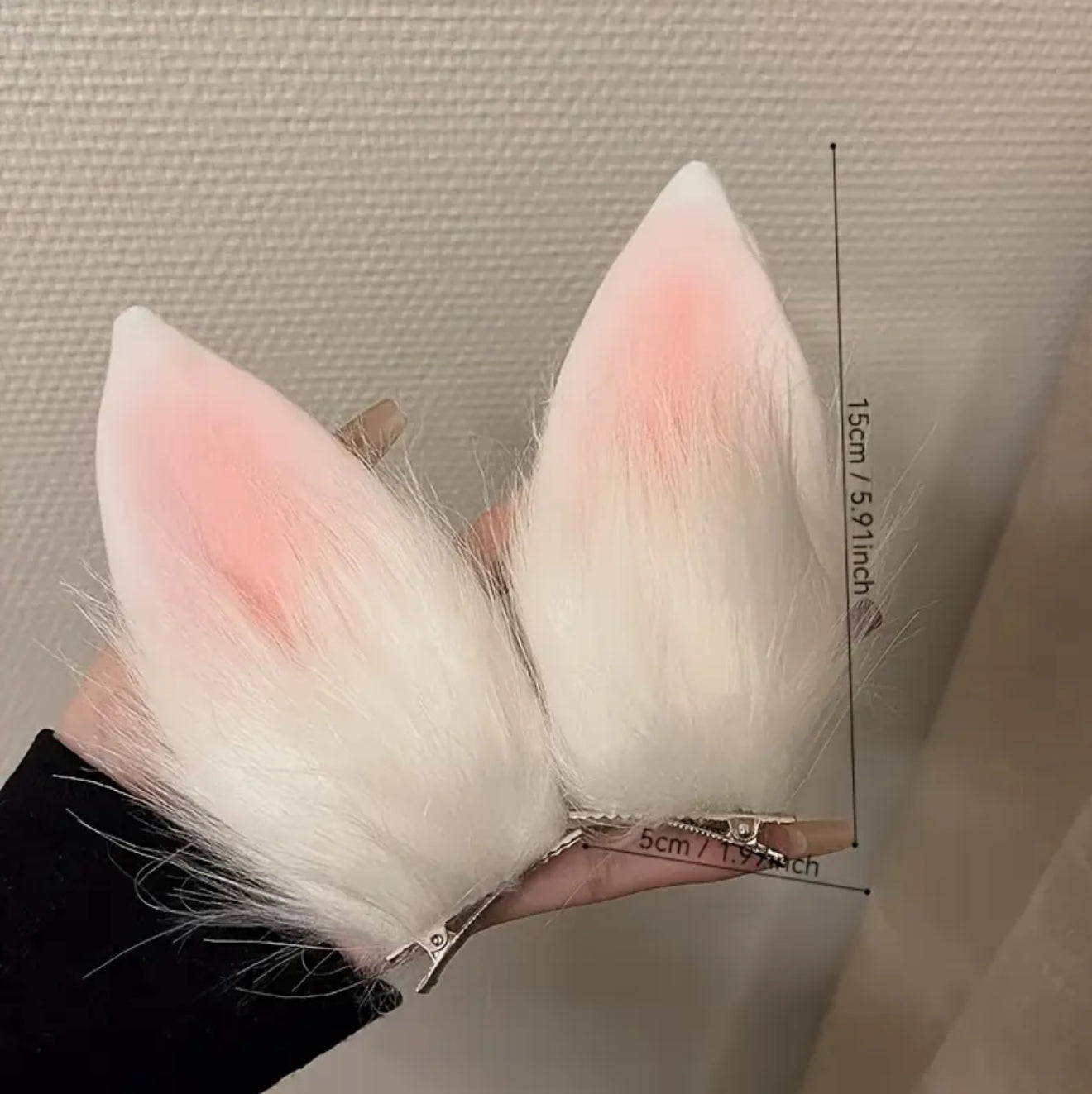 Pair of Adorable Rabbit Ear Hair Clips