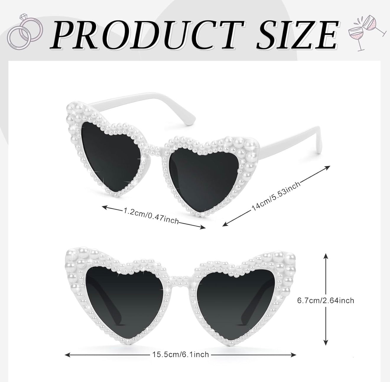 White Sunglasses Heart