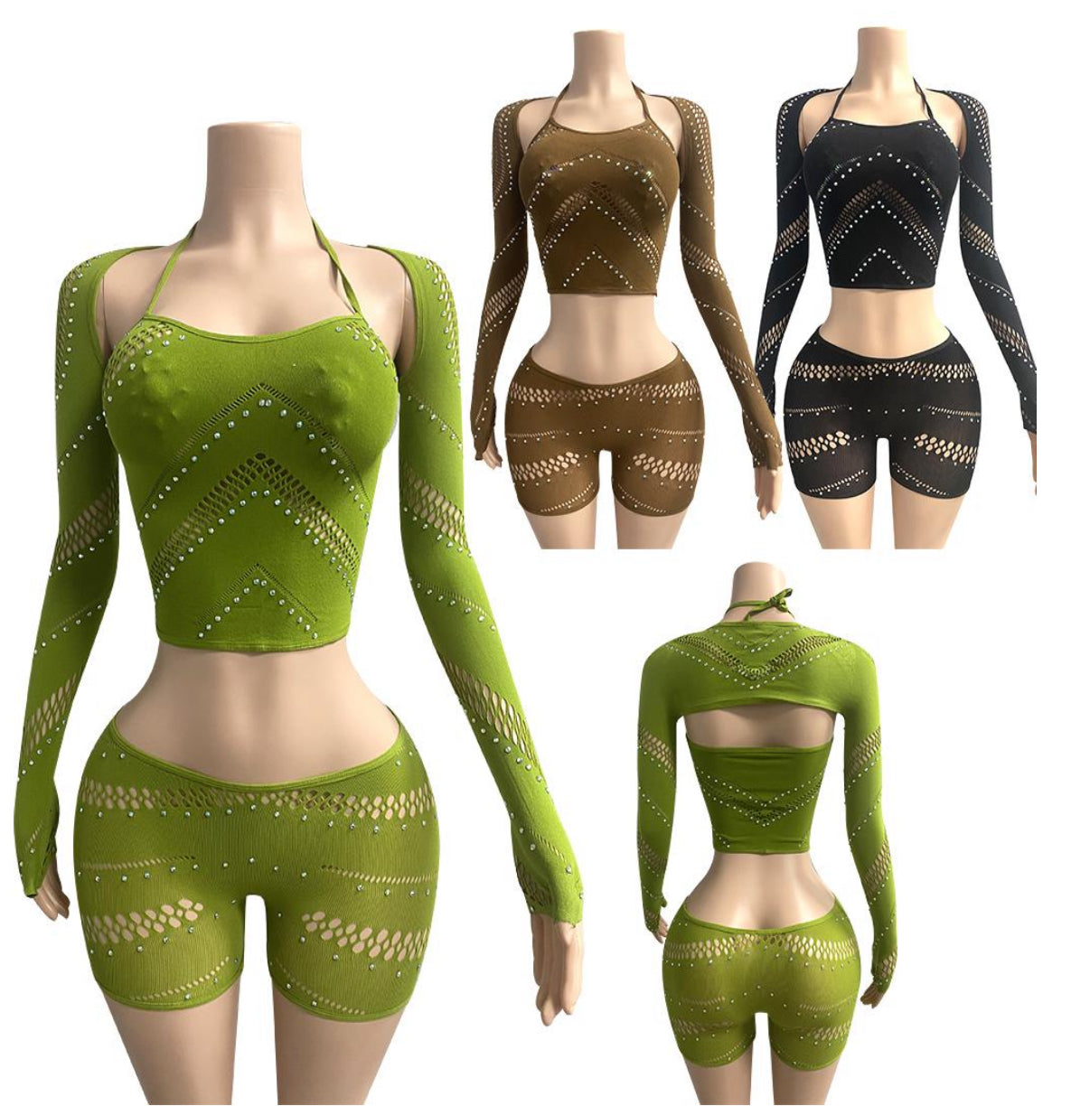 E-KZ03 3 pieces Dancewear set