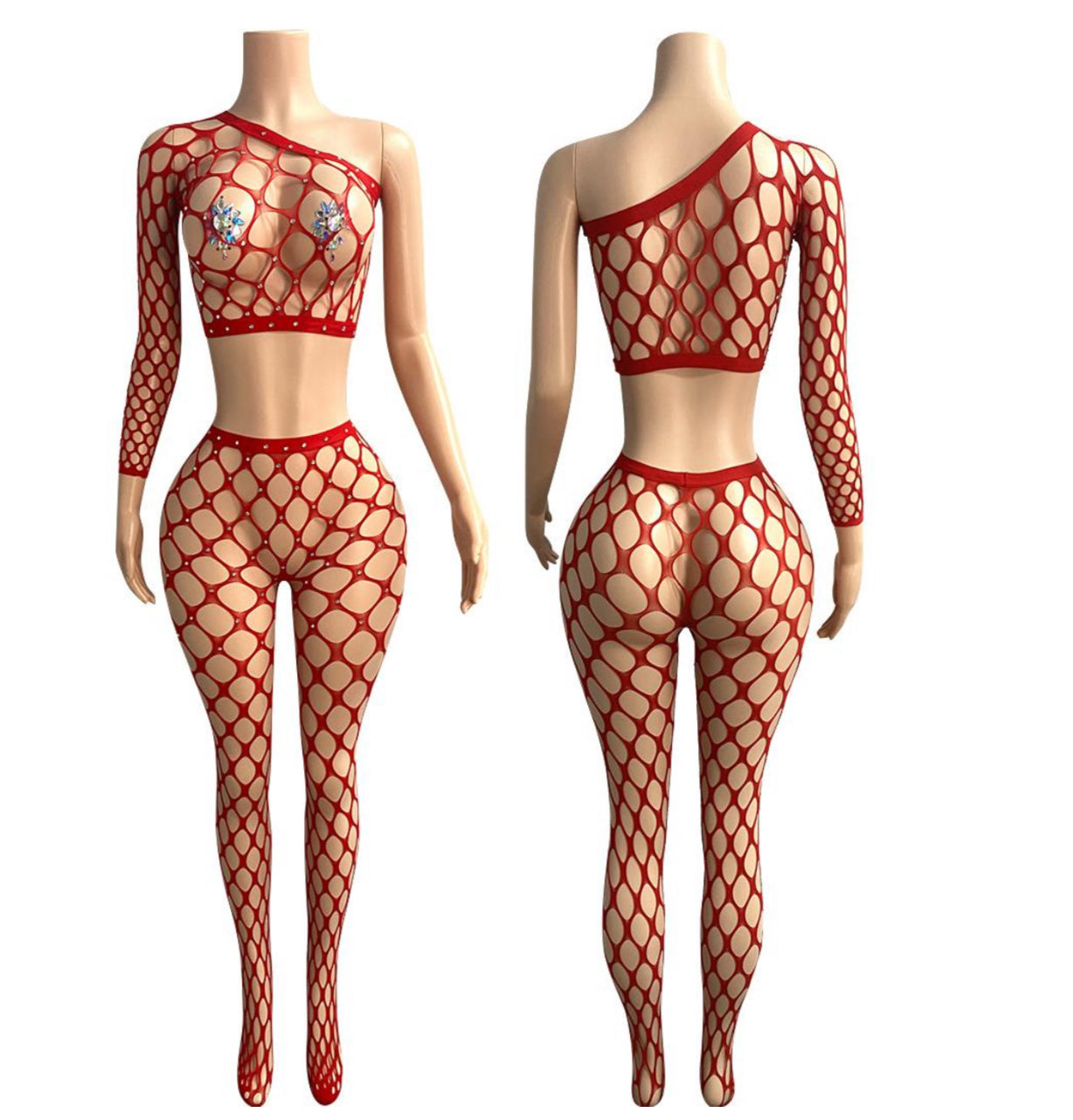 E-M93 2PC dance wear pant set