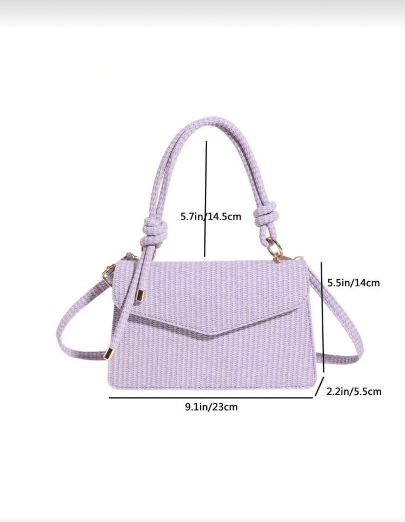Shoulder Purple Bag Three-In-One