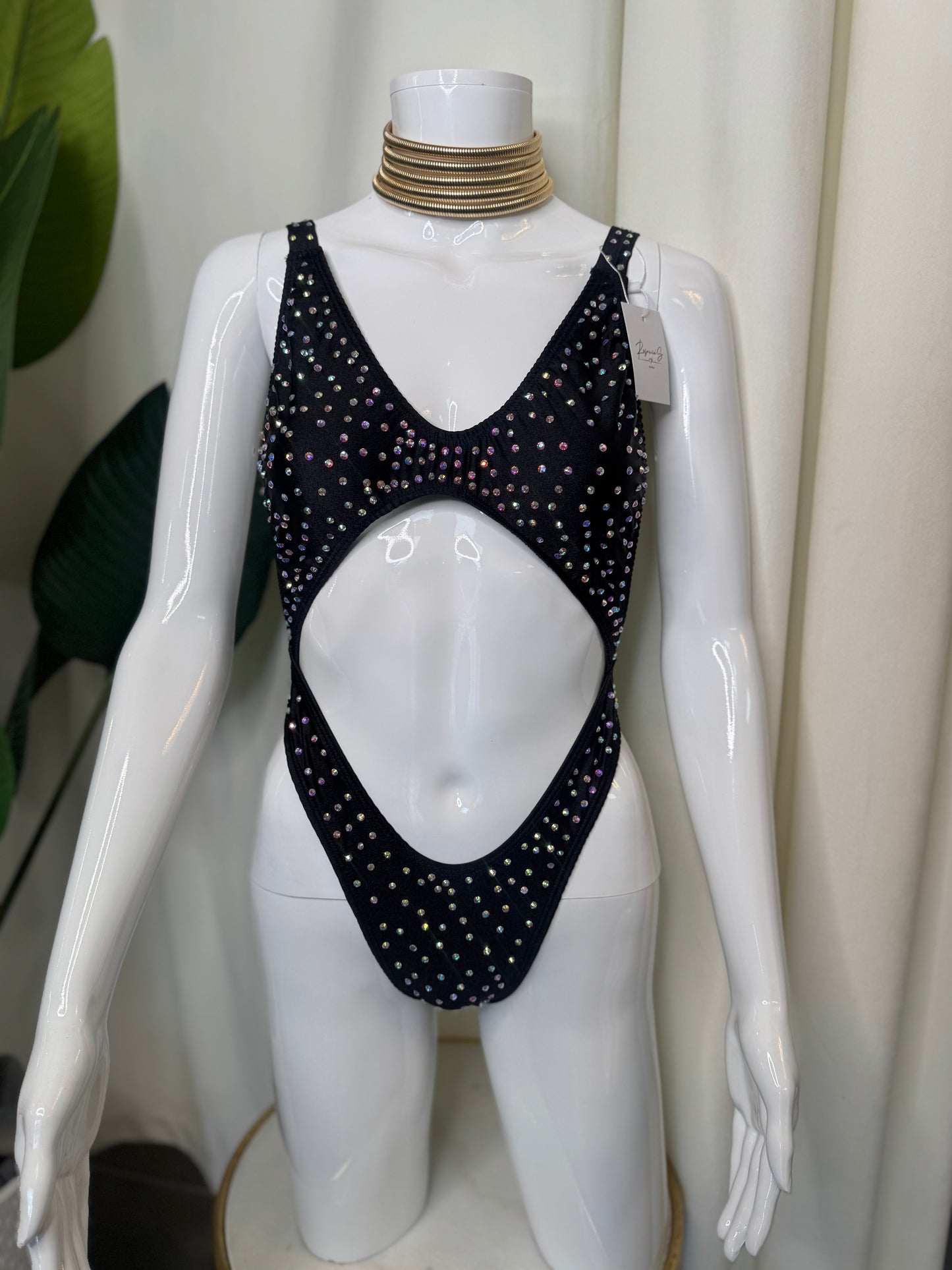 Denia Black Bodysuit