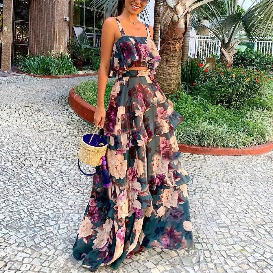 Camisole Top and Maxi Skirt “Small”