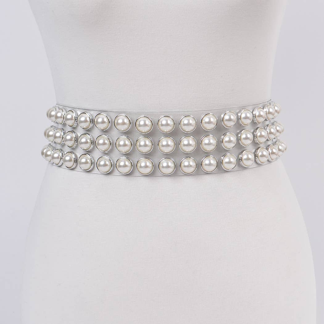 Pearl Clear Waist Belt