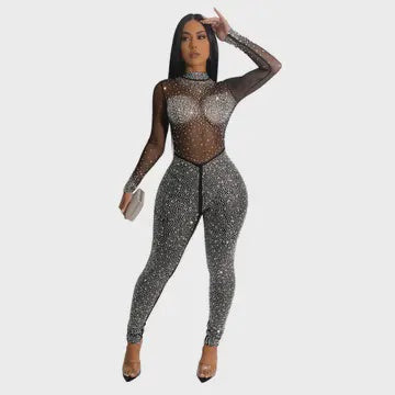 Neck Jumpsuit Black