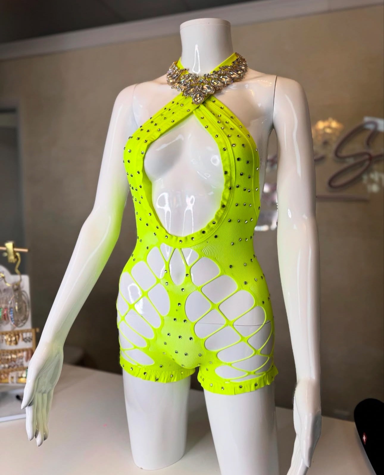 GREEN ROMPER