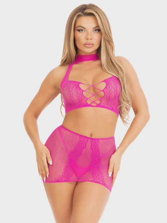 87201 Lost in Love Crop Top set