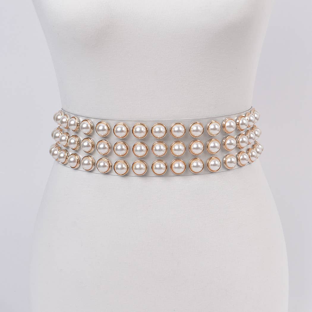Pearl Clear Waist Belt