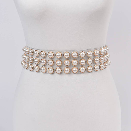 Pearl Clear Waist Belt