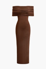 Twisted Backless Shoulder Dress