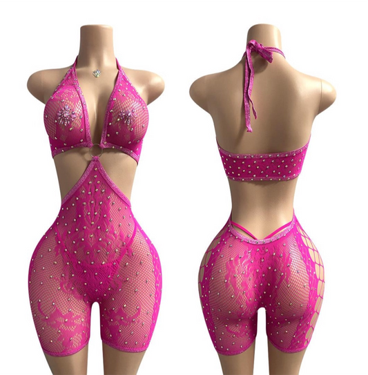 E-R44 Romper One Piece Stripper Outfit
