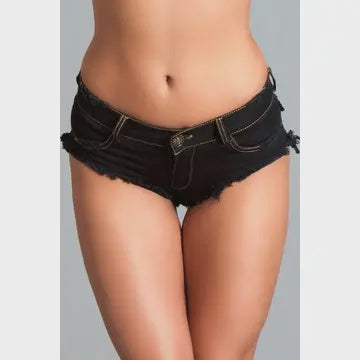 BWJ3BK Baby Got Back Booty Shorts - Black