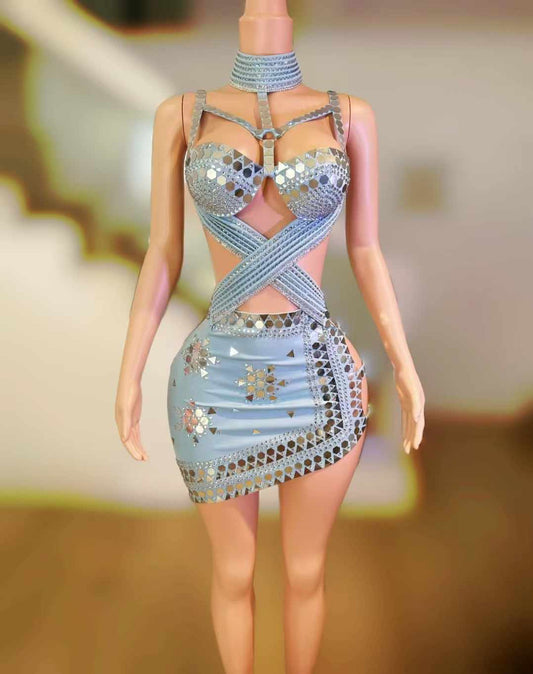 Light Blue Club Dress