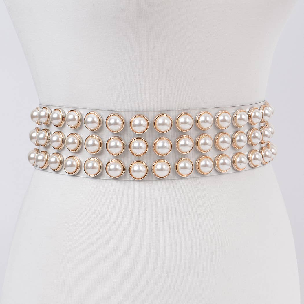 Pearl Clear Waist Belt