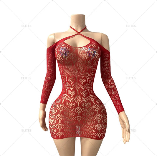 E-M01 one piece fishnet