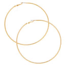 Ultra Thin Basic Hoop Earrings, 25mm to 100mm