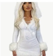 Hooded Dress for Women Fur