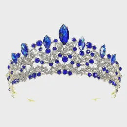 Floral Marquise Top Point Tiara