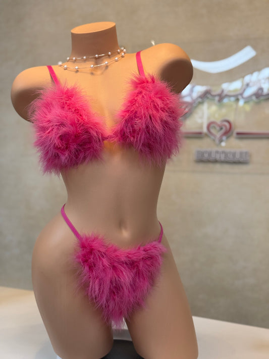 Decorative Women’s Lingerie Pink Set
