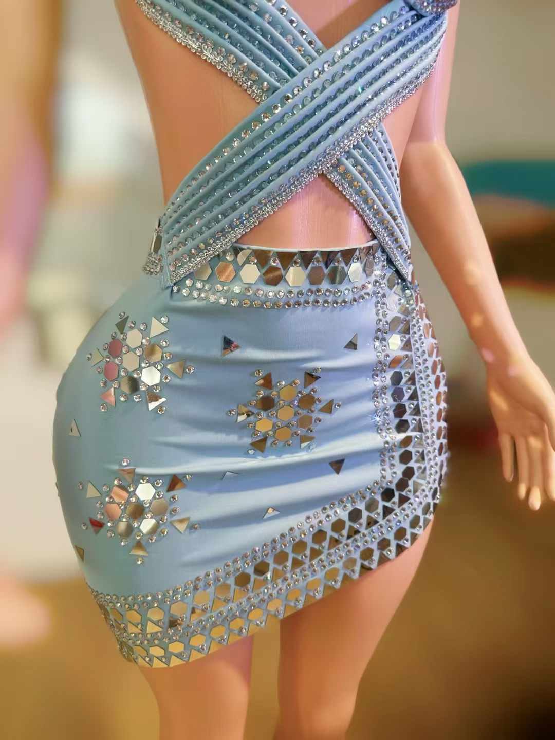 Light Blue Club Dress