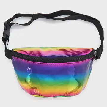 Rainbow Iridescent Fanny Pack Rainbow