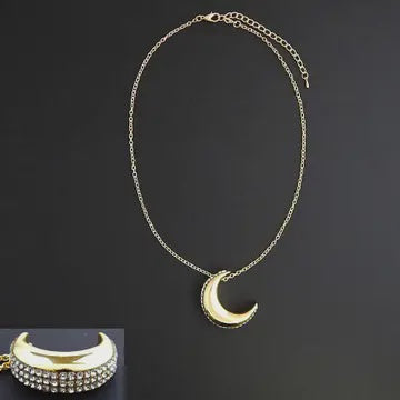 Side Pave Chain Necklace