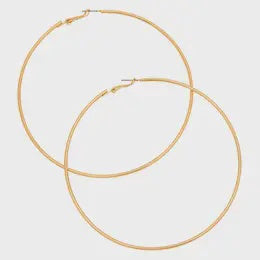 Ultra Thin Basic Hoop Earrings Rose Gold