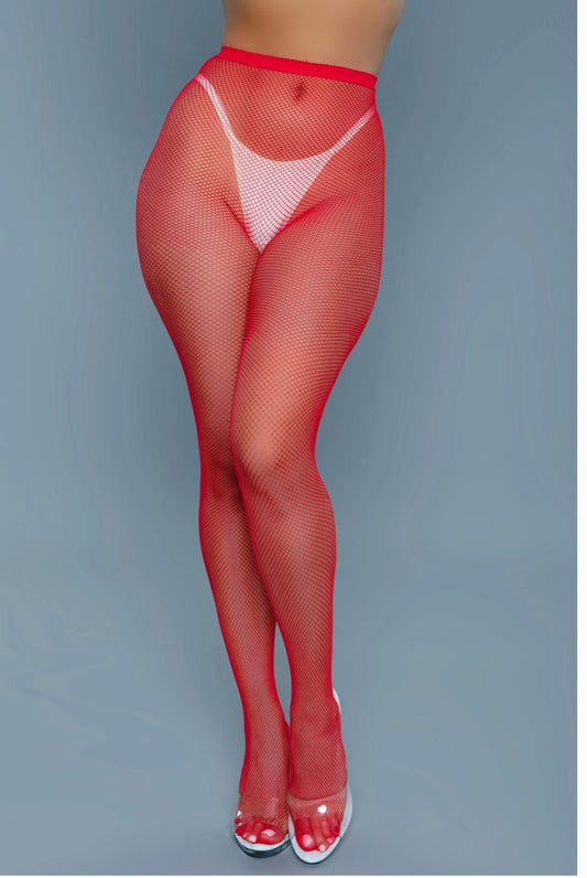 2302 Up All Night Pantyhose Red