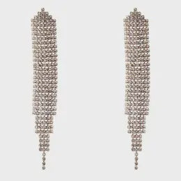 Triangle Edge Chandelier Earrings rose gold