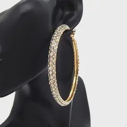 Rhinestone Hoop Earrings