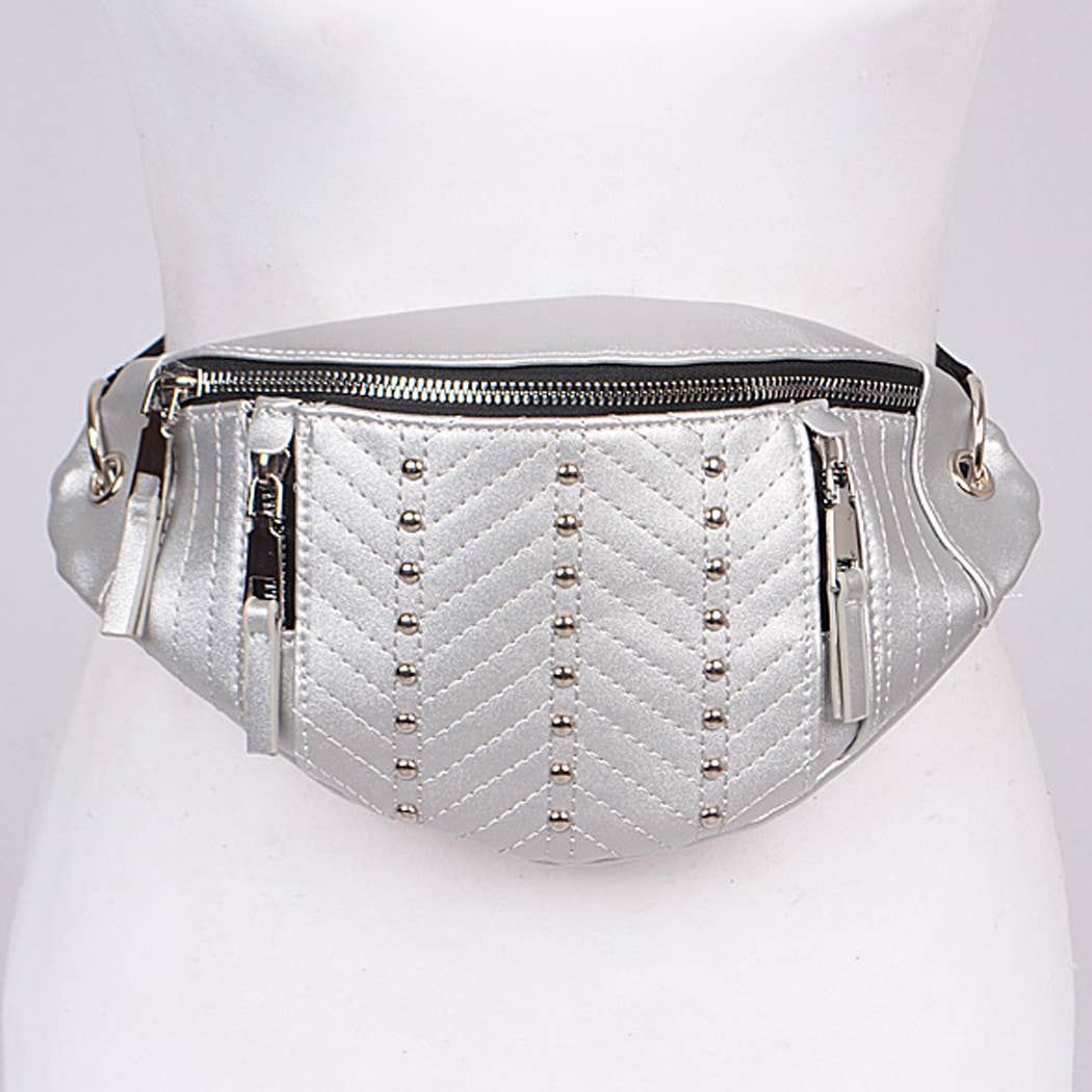 Studded Casual Fanny Pack