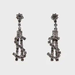 Rhinestone $ Sign Ear  - Silver