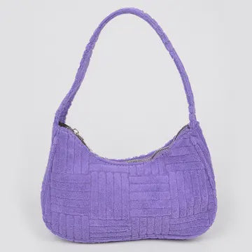 Towel Embossed Simple Bag Purple