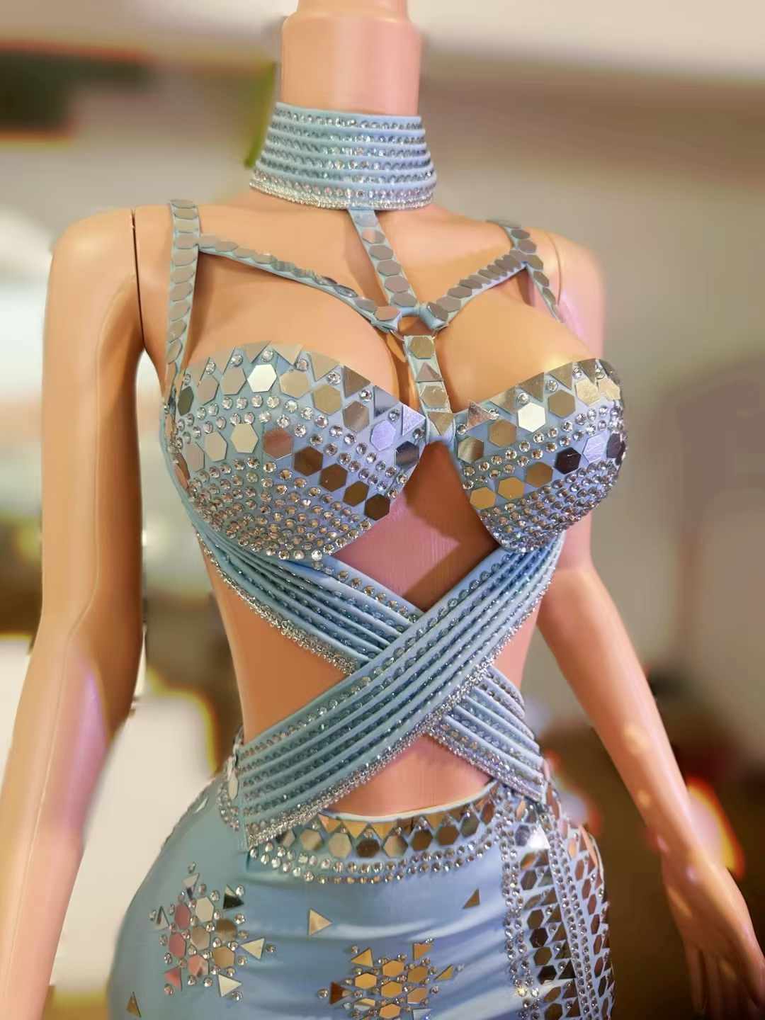 Light Blue Club Dress
