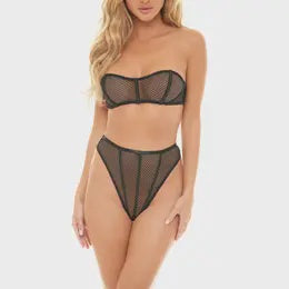 ATHENA 2PC BRA SET Black S/M