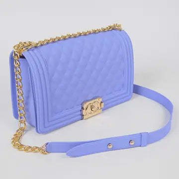 Jelly Embossed Clutch Lavender