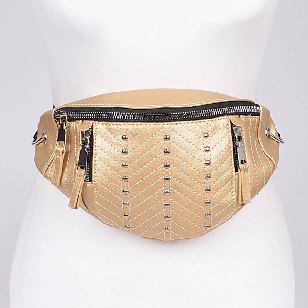 Studded Casual Fanny Pack