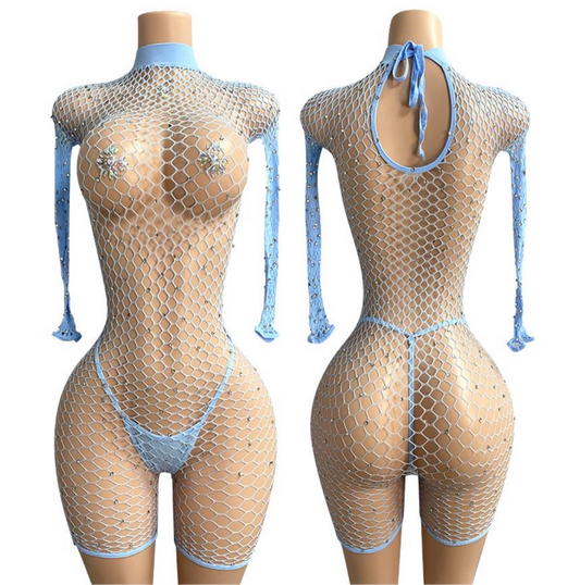 E-R29 Sky stripper wear Romper
