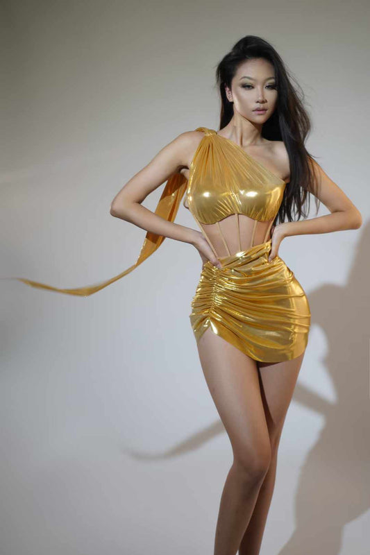 Gold festival dress