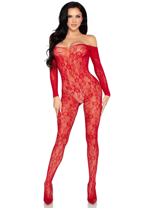 89366 Lace Lingerie Jumpsuit O/S